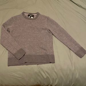 Merino wool crop sweater